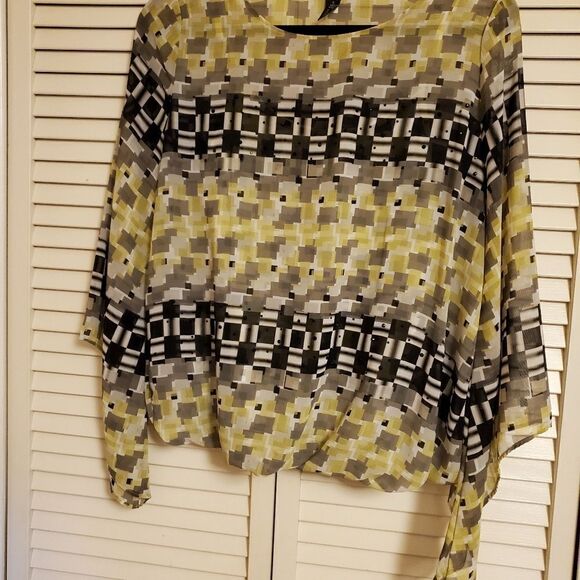 2 piece Alfani blouse with tiny black sequins - Picture 3 of 9